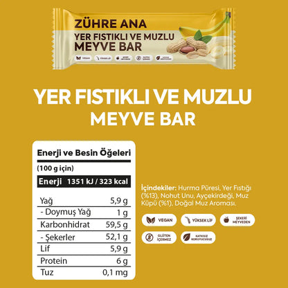 Zühre Ana Peanut and Banana Fruit Bar